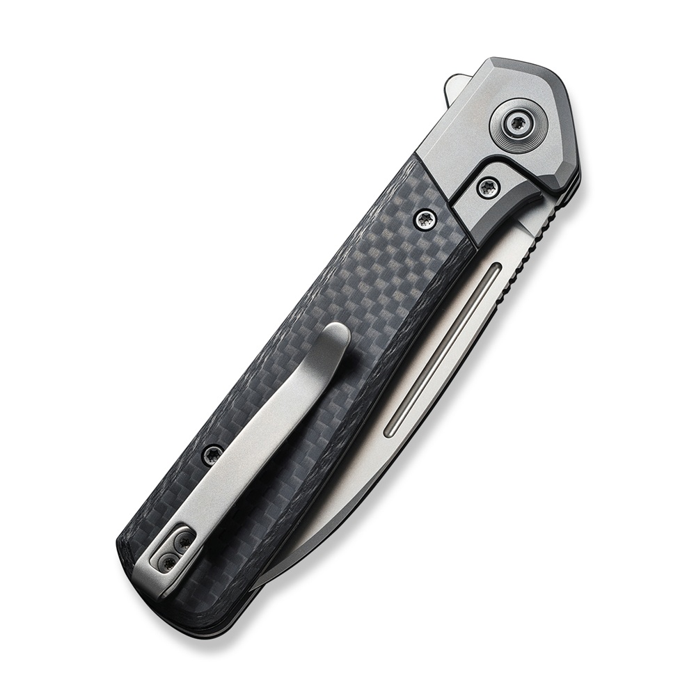 Джобен нож WE Knife Soothsayer с карбонова сиво-черна дръжка и CPM 20CV стомана Джобен нож WE Knife Soothsayer с карбонова сиво-черна дръжка и CPM 20CV стомана
