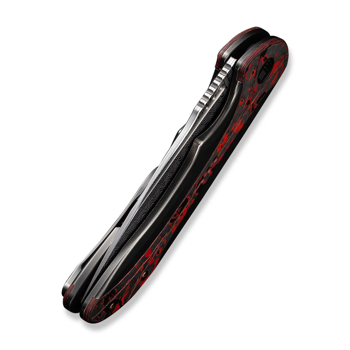 knife.bg-Джобен нож WE Knife Equivik с карбонова дръжка и Дамаска стомана 5 WEKNIFE Equivik