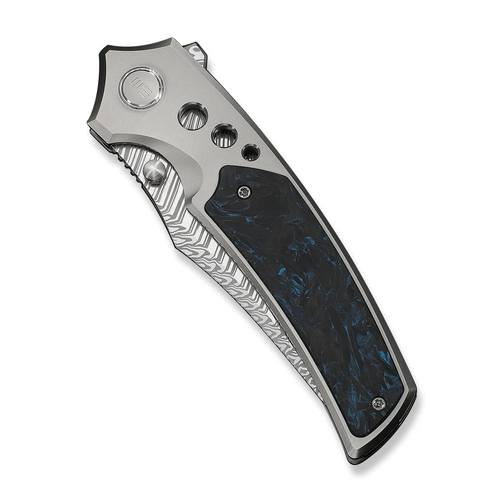 knife.bg-Джобен нож WE Knife Skynix с карбонова дръжка и дамаска стомана Fafnir 4 WEKNIFE Skynix