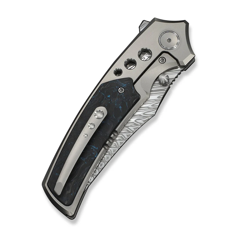 knife.bg-Джобен нож WE Knife Skynix с карбонова дръжка и дамаска стомана Fafnir 5 WEKNIFE Skynix