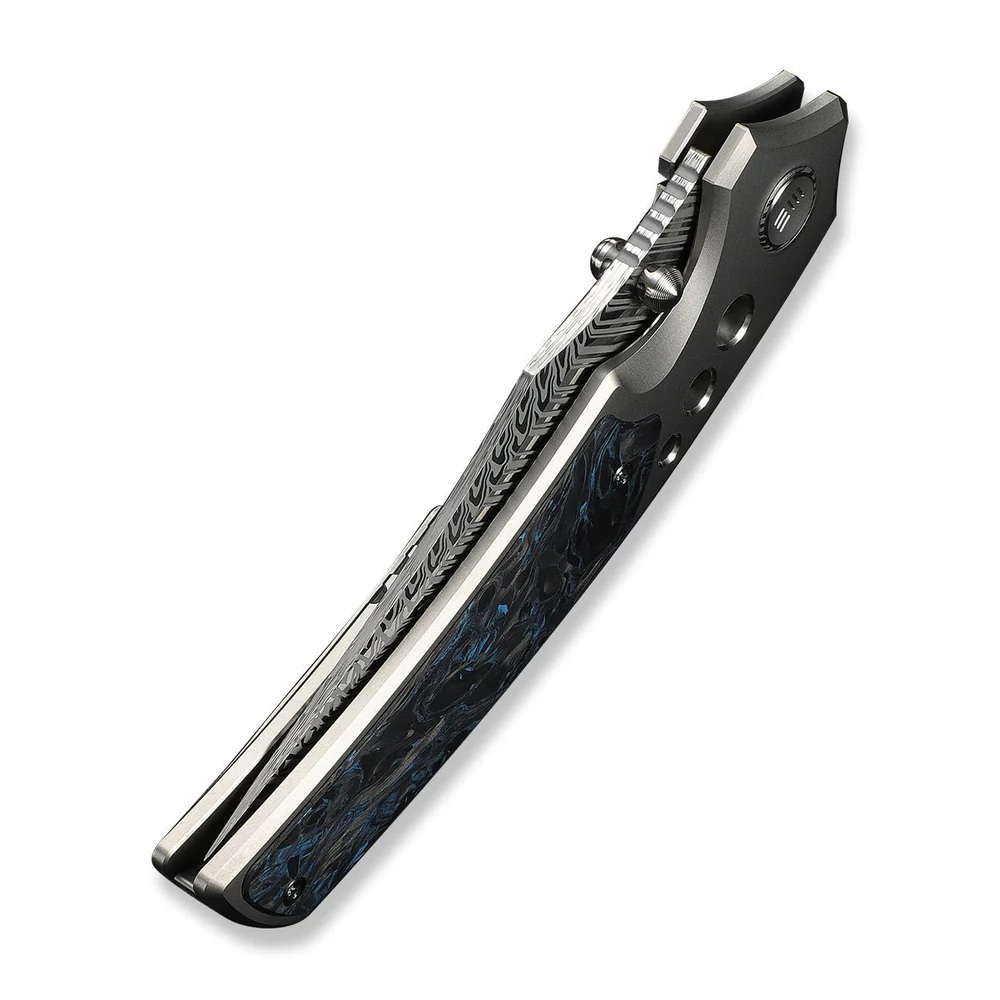 knife.bg-Джобен нож WE Knife Skynix с карбонова дръжка и дамаска стомана Fafnir 8 WEKNIFE Skynix