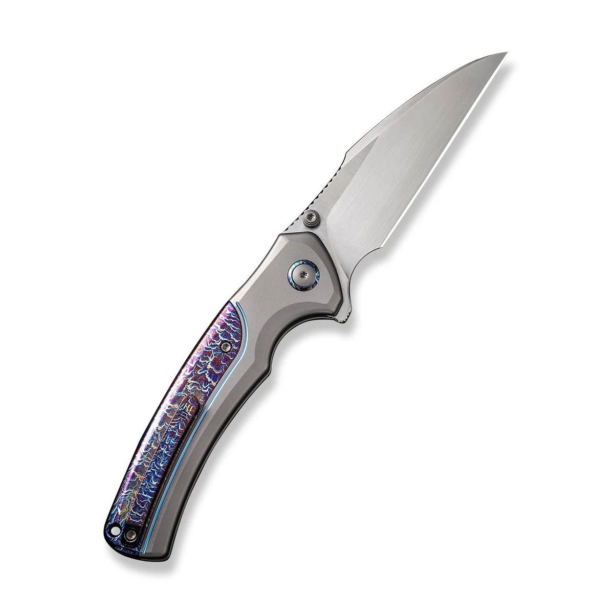 knife.bg-Джобен нож WE Knife Ziffius с титаниева сиво-синя дръжка и CPM 20CV стомана 4 WE Knife Ziffius