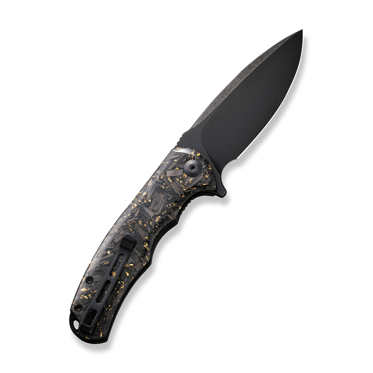 Knife.bg-Сгъваем нож Civivi Praxis Carbon Fiber & Gold Shred- C803J-2 Сгъваем нож Civivi Praxis Carbon Fiber & Gold Shred- C803J