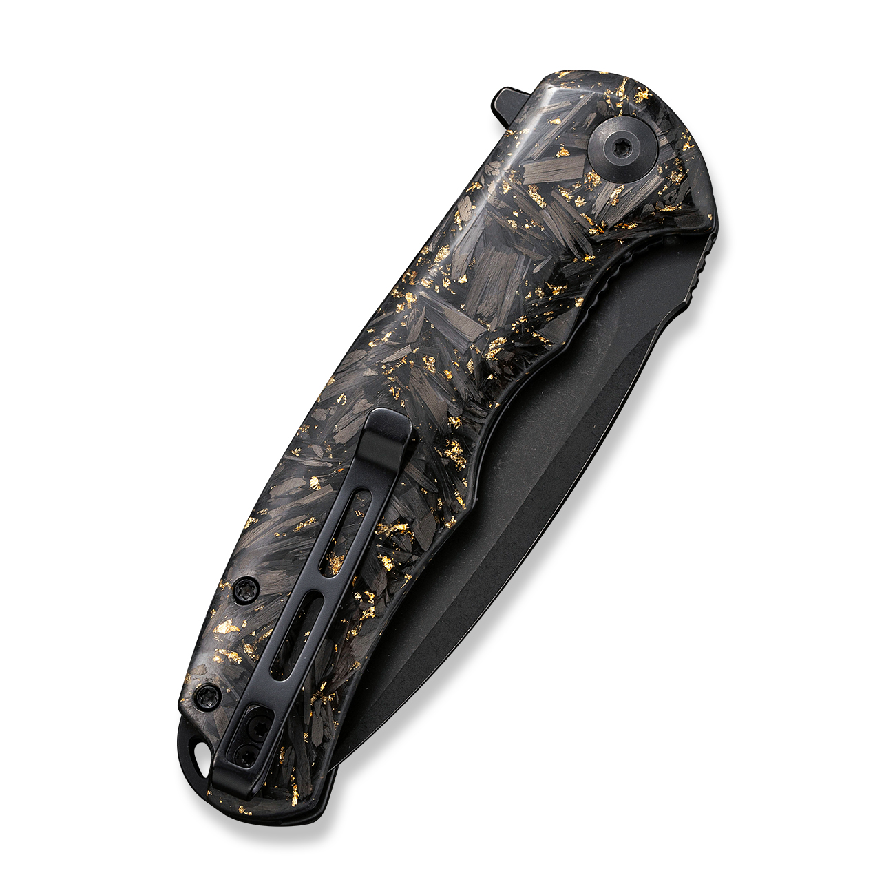 Knife.bg-Сгъваем нож Civivi Praxis Carbon Fiber & Gold Shred- C803J-5 Сгъваем нож Civivi Praxis Carbon Fiber & Gold Shred- C803J