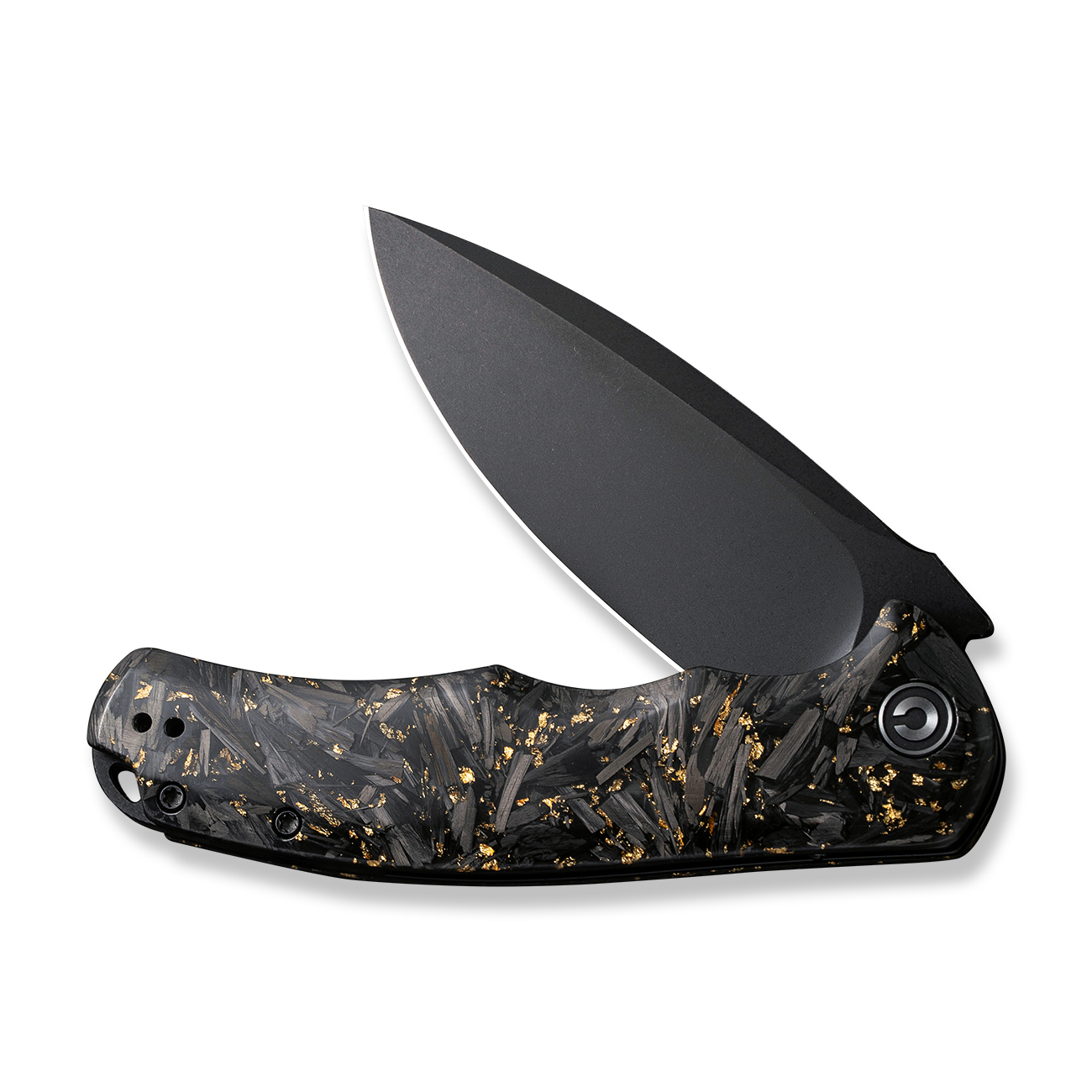 Knife.bg-Сгъваем нож Civivi Praxis Carbon Fiber & Gold Shred- C803J-7