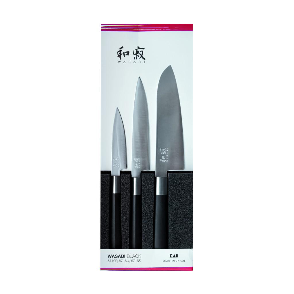 Kai 67S-310 комплект три ножа 6710P + 6715U + 6716S Kai 67S-310 комплект три ножа 6710P + 6715U + 6716S