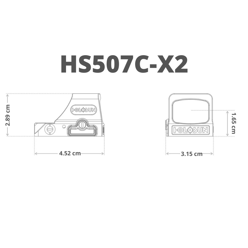 HS-507C-X2 компактен бързомер holosun hs507c