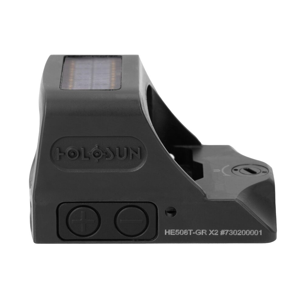 knife.bg-Бързомер Holosun HE508T-GR-X2 ELITE със зелена точка и включен Picatiny монтаж-5 бързомер holosun с пикатини монтаж