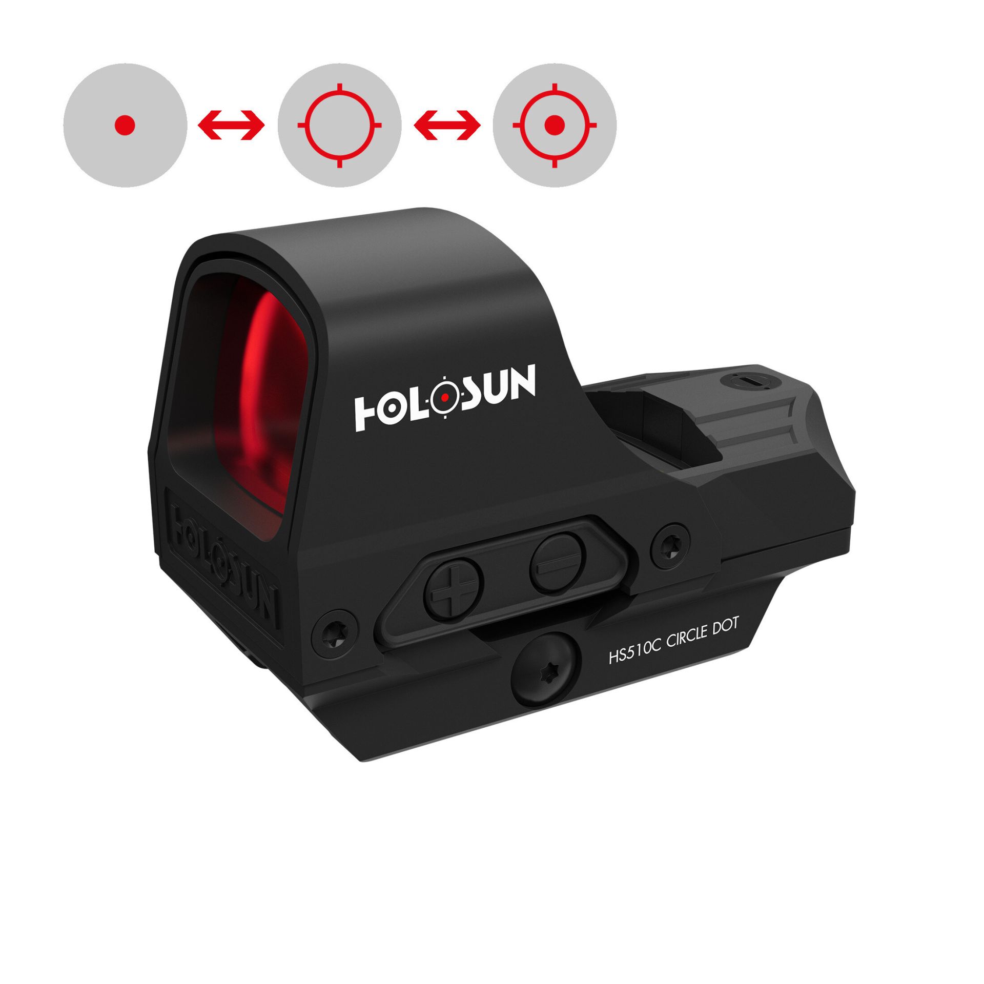 knife.bg-Бързомер Holosun HS510C – 2 MOA 65 MOA Solar Shake Awake- бързомер за пистолет holosun