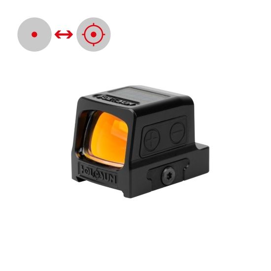 книфе.бг-Бързомер подходящ за пистолет Holosun Elite HE509T-RD X2 – затворен титаниев 2-32 MOA- бързомер holosun за пистолет или карабина