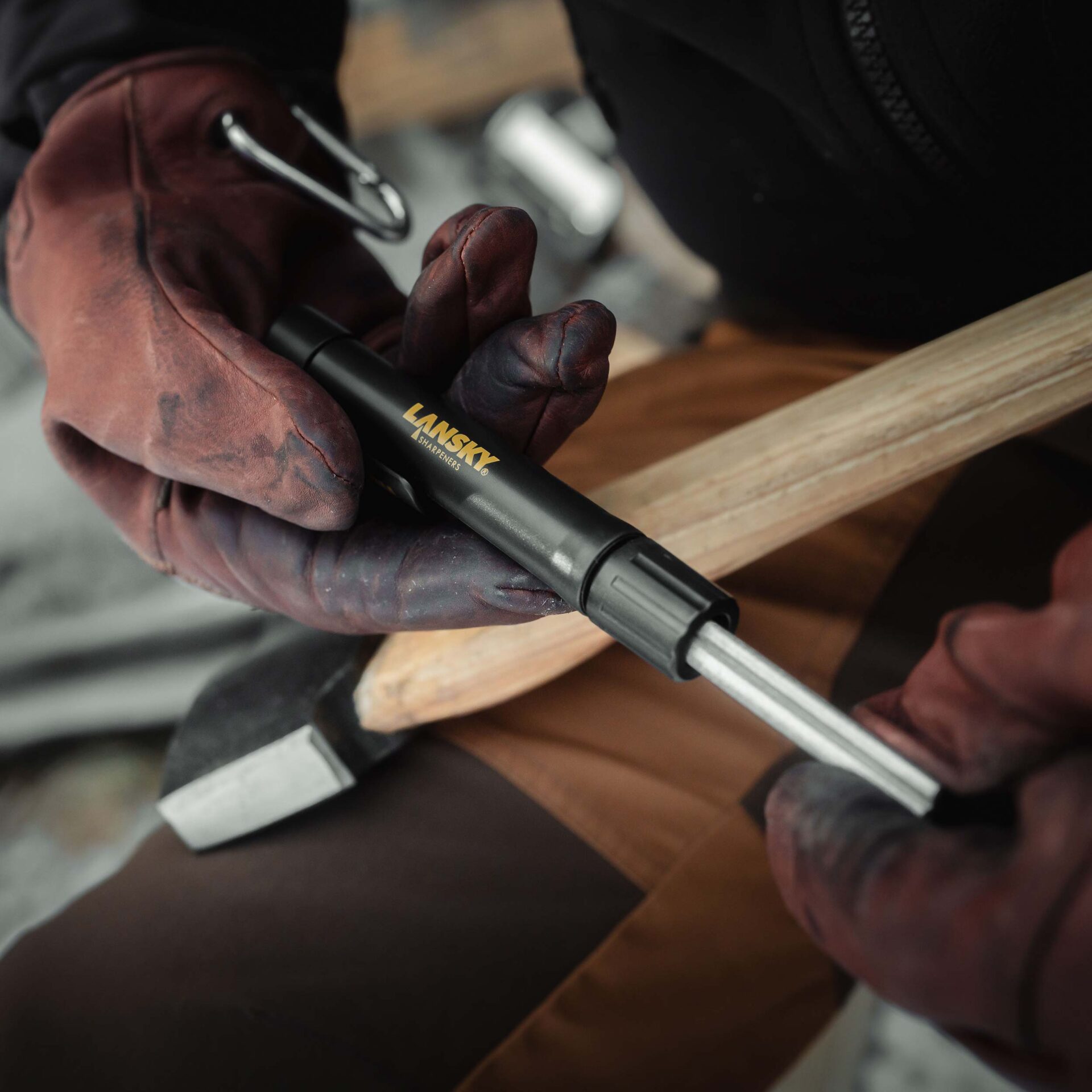 knife.bg-Компактно диамантена точило Lansky Diamond Pen 3 диамантено точило lansky