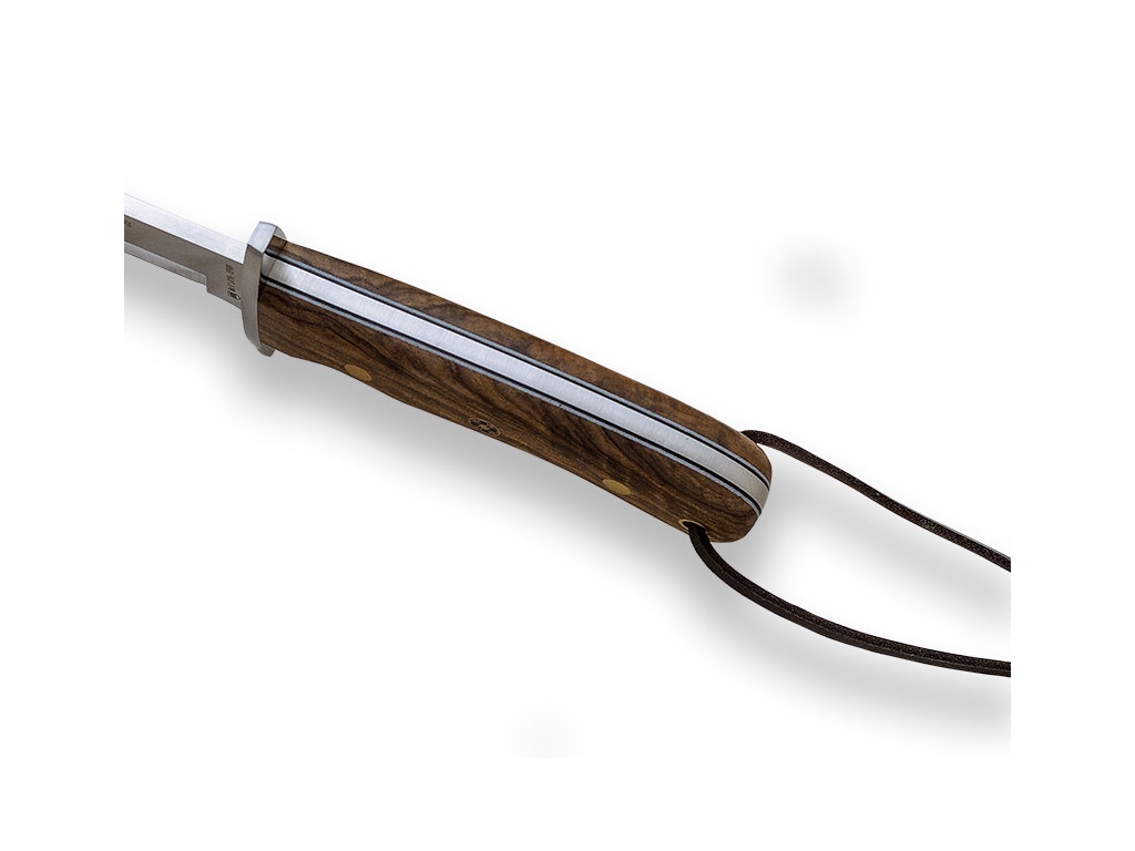knife.bg-Ловен нож Joker Bowie с дръжка лешник, наръждаема стомана и кожена кания 2 Ловен нож Joker Bowie с дръжка лешник, наръждаема стомана и кожена кания