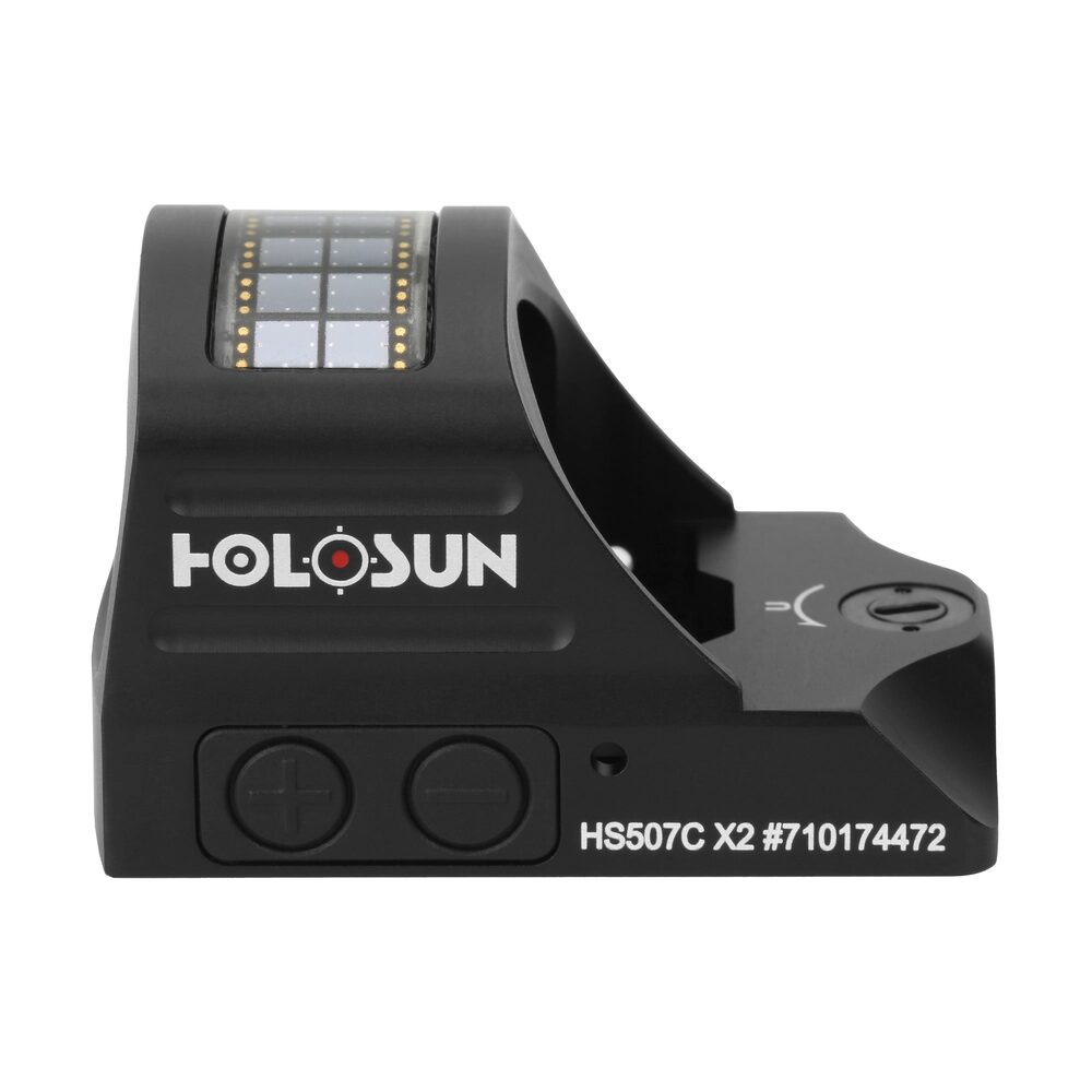knife.bg-Микрорефлексен бързомер Holosun HS507C-X2 с червена 2 MOA точка и 32 MOA кръг-6 компактен бързомер holosun hs507c