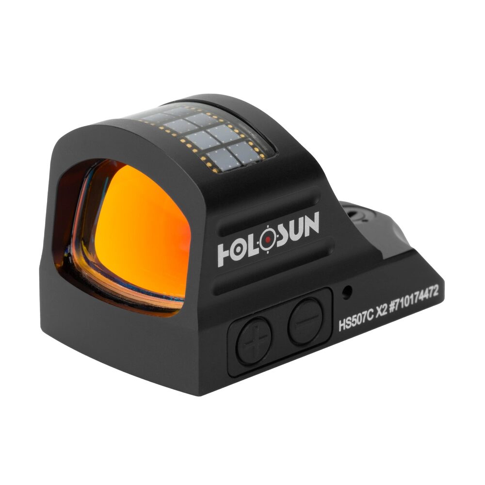 knife.bg-Микрорефлексен бързомер Holosun HS507C-X2 с червена 2 MOA точка и 32 MOA кръг-7 компактен бързомер holosun hs507c