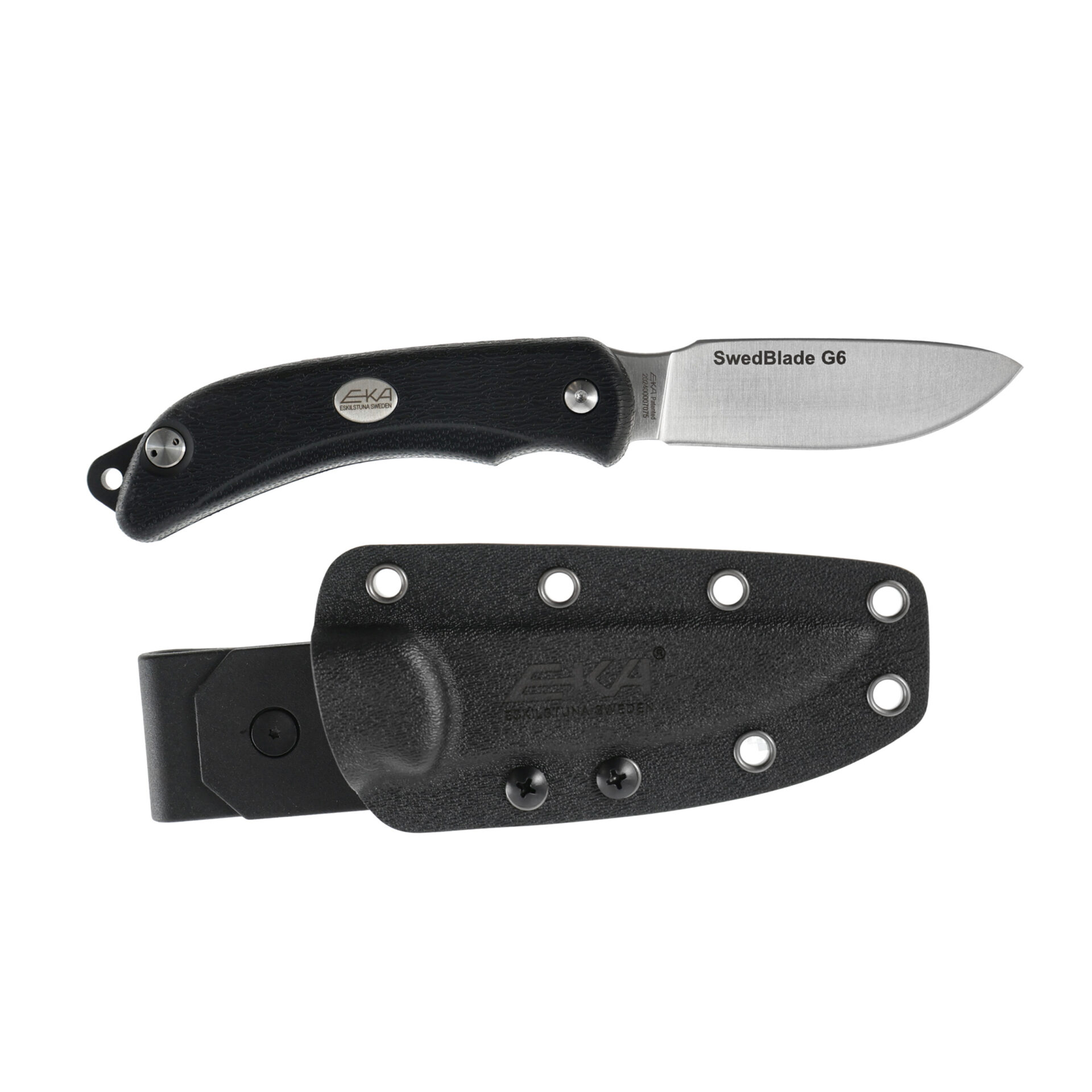 knife.bg-Шведски ловен сгъваем нож Eka SwedBlade G6 с двойно острие и Kydex кания - черен 10 Шведски ловен сгъваем нож Eka SwedBlade G6 с двойно острие и Kydex кания - черен