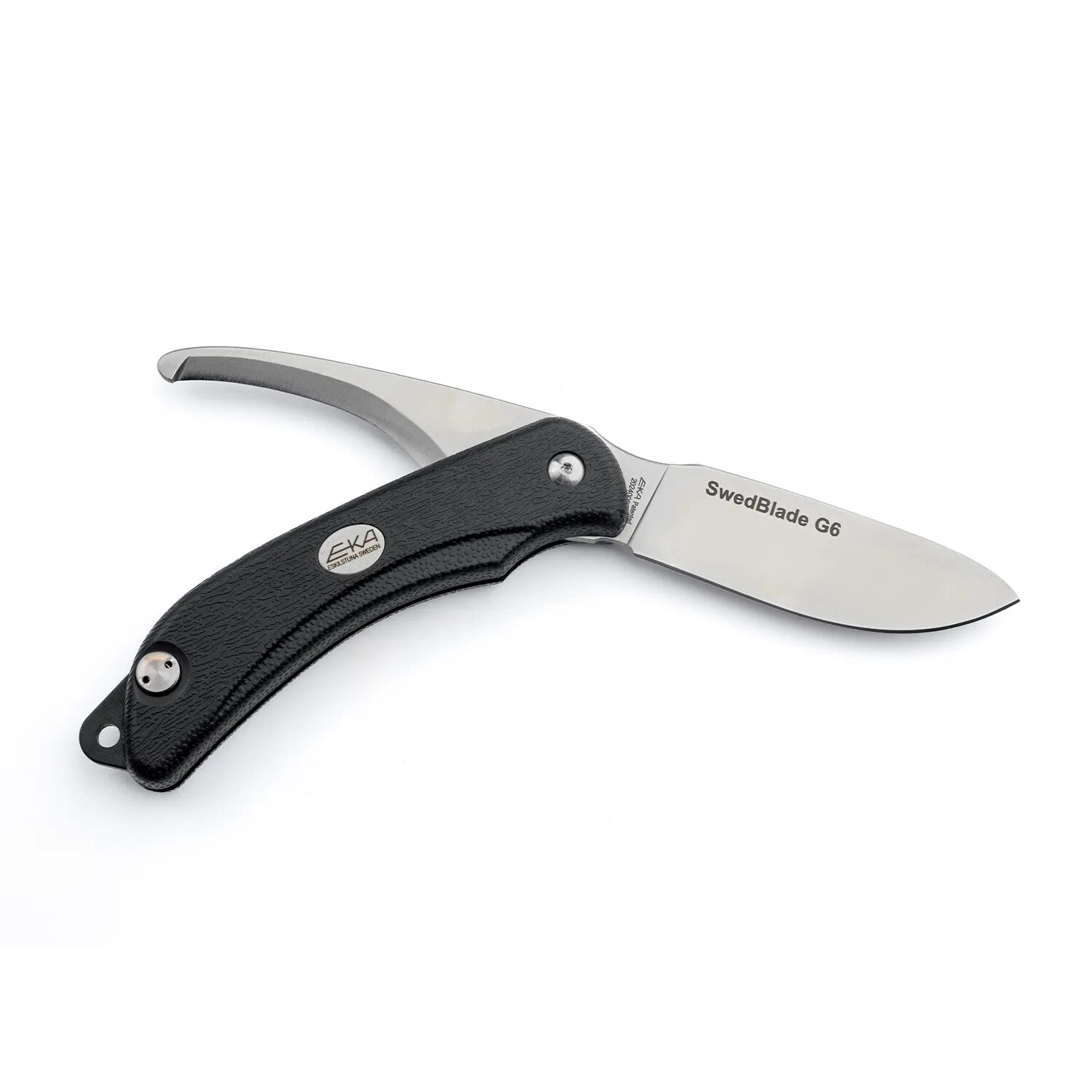 knife.bg-Шведски ловен сгъваем нож Eka SwedBlade G6 с двойно острие и Kydex кания - черен 5 Шведски ловен сгъваем нож Eka SwedBlade G6 с двойно острие и Kydex кания - черен